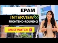 EPAM Frontend Round-2 Interview 2025 You MUST Know These Questions