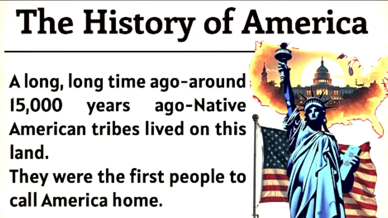 The History ✅ of America 🇺🇸 Easy English Story for Listening Practice #history #englishmotivation
