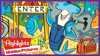 UNDER THE SEA Hidden Pictures Puzzles Kids s Highlights