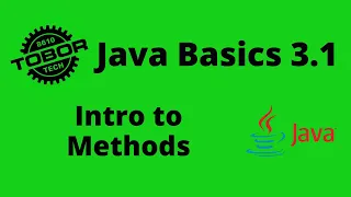 Introduction to Methods - Java Basics 3 1