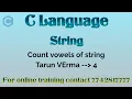 c program to count vowels in the string