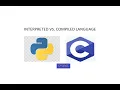 Comparing interpreted and compiled language using python and C in Tamil