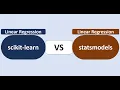 scikit-learn vs Statsmodels in Python Linear Regression in Python Data Science in Python