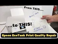 Fix Epson EcoTank Print Quality Issues Print Head Cleaning ET-2760 ET-3600 ET-4800