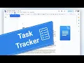 How to add a task tracker to Google Docs