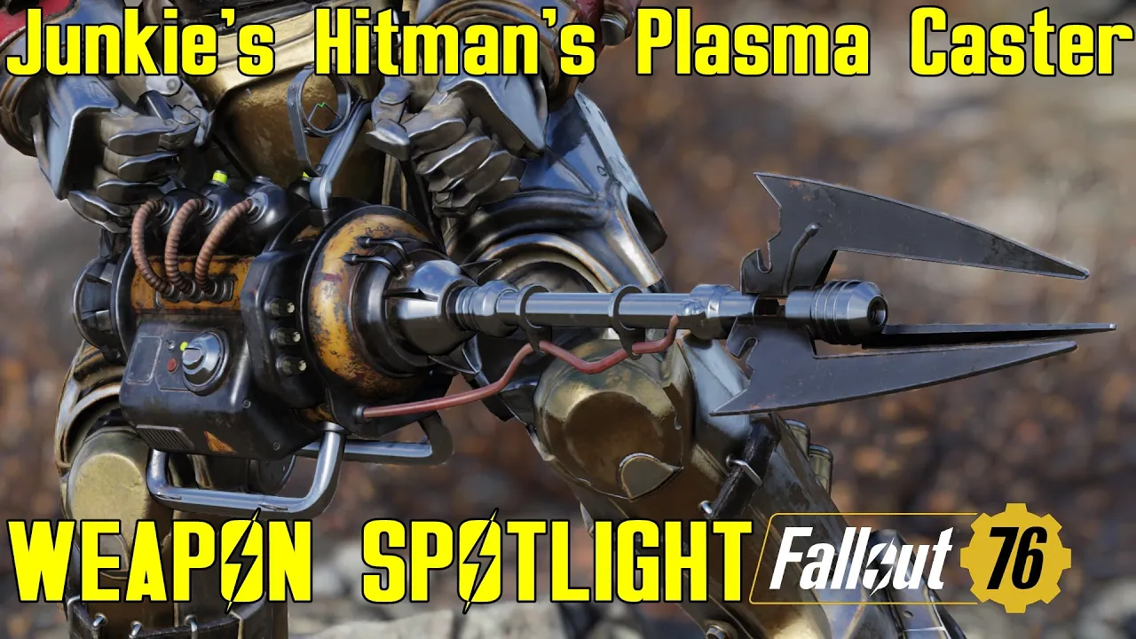 Fallout 76: Weapon Spotlights: Junkie's Hitman's Plasma Caster