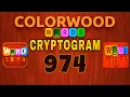 COLORWOOD WORDS CRYPTOGRAM level 974