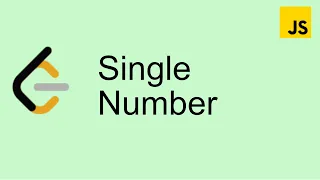 LeetCode 136 Single Number - Easy Javascript