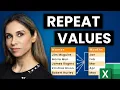 How to Combine and Repeat Blocks of Text n Times in Excel NO Copy Paste and NO Formulas