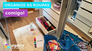 ORGANIZE COMIGO AS ROUPAS | Dicas Práticas para Ganhar Espaço no Armário |Organize sem Frescuras