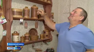Житель Колосовки выпускает эксклюзивную посуду из бересты