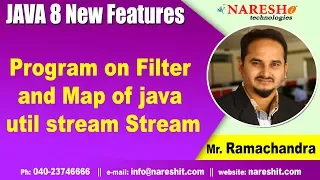 Program on Filter and Map of java util stream Stream Java 8 New Features by Mr Rama Chandra