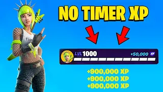NEW BEST AFK NO TIMER XP MAP TO LEVEL UP Farm XP on FORTNITE Chapter 7 Season 3 160 000 XP