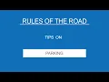 12 PARKING - Rules of the Road