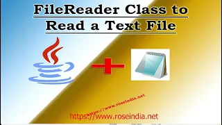 How to read a text file using FileReader class