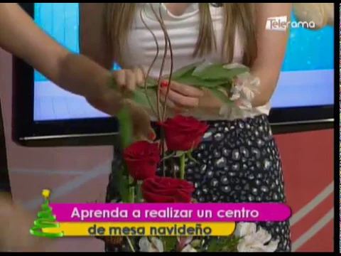 Aprenda a realizar un centro de mesa navideño