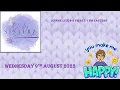 Live 9th August 2023 at 6 pm pm Eastern