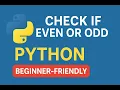 Python Even or Odd Checker with Error Handling Beginner Tutorial