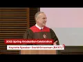 2025 SJMC Graduation Celebration Keynote Speech David Grossman BA 87