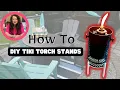 How To DIY Tiki Torch Stands Using Aluminum Sheets Elevate Your Backyard