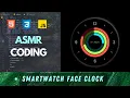 ASMR Coding Smartwatch Face Clock in HTML CSS and JavaScript Analog clock
