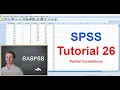SPSS - Partial Correlations