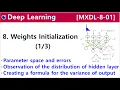 MXDL-8-01 Weights Initialization - Observation of the outputs of a hidden layer