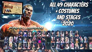 tekken 7 all 49 characters u0026 costumes stages 2020 all dlc included 