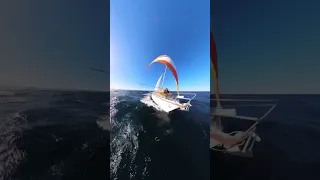 Hell-of-a shakedown sail 💨⛵️ #boatlife #sailing #ocean