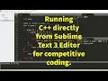 Running C code in Sublime Text 3 editor in MinGW compiler with simple example