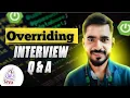 JAVA Method Overriding Interview Questions 10 LPA Interview Questions aadiandjava