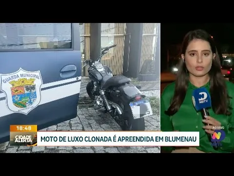 Polícia apreende moto de luxo clonada em Blumenau