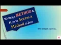 How to write a method in JAVA Accessing Methods of a Class in JAVA CORE JAVA Hindi