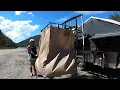 KickAss Shower Tent Awning - mounted to boat rack