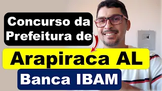 Concurso Arapiraca AL 2025: Português, Informática e Conhecimentos Gerais