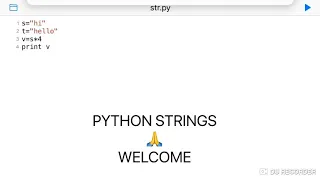 Python Strings in tamil Strings in Python tamil