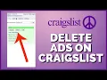 How to Delete Ads on Craigslist 2023 Remove Ads on Craigslist