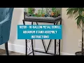 Aquatic Fundamentals 10 Gallon Metal Scroll Aquarium Stand Assembly 102101