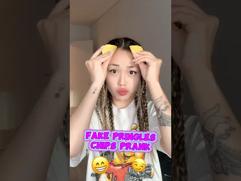 FAKE PRINGLES CHIPS PRANK #shorts #iribabyworld #prank