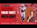 2023 Fantasy Football PPR Cheat Sheet Mock Draft Pick-by-Pick Strategy with Cody Carpentier