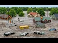 Tragedy in Indiana USA Again Flooding Sweep Away Homes and Bridge People Evacuated