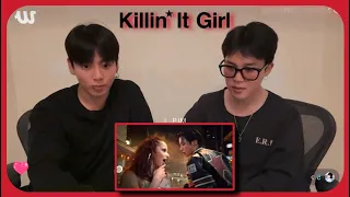 Eng Subs Jimin And Jungkook Reaction To Killin It Girl Solo Version By J Hope 