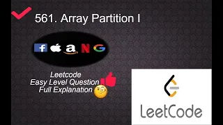 561 Array Partition I Leetcode Easy Level Questions Complete Playlist in Python