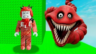 NO SUBAS LA TORRE DEL GUSANO ROJO HAMBRIENTO en ROBLOX