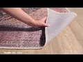 Surya Amelie Dark Purple Green Beige Chenille Polyester Area Rug - 36x24