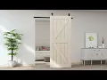 T shape Sliding Barn Door Hardware Kit Heavy Duty Sturdy Barn Door Track for Wood Door