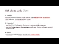 Tutorial Java untuk Pemula Bahasa Indonesia - 17 Hak akses pada Java