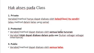 Tutorial Java untuk Pemula Bahasa Indonesia - 17 Hak akses pada Java