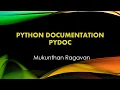 Python Documentation Pydoc