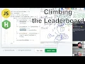 Medium Climbing the Leaderboard Hackerrank javascript arrays 2 pointers